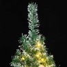 Sapin de Noël artificiel 300 LED&boules&neige floquée 210 cm 