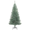 Sapin de Noël artificiel 300 LED&boules&neige floquée 210 cm 