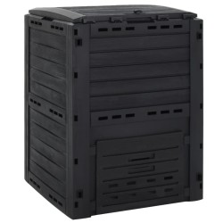 Composteur de jardin Noir 280 L Polypropylène 