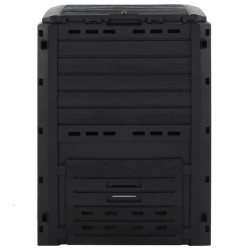 Composteur de jardin Noir 280 L Polypropylène 