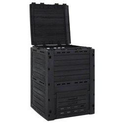 Composteur de jardin Noir 280 L Polypropylène 