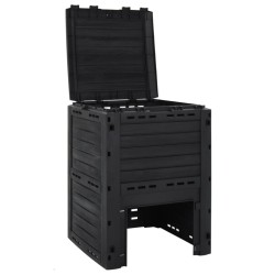Composteur de jardin Noir 280 L Polypropylène 