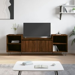 Meuble TV Chêne marron 160x35x55 cm Bois d'ingénierie 
