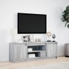 Meuble TV avec LED sonoma gris 139,5x34x50 cm bois d'ingénierie 