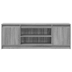 Meuble TV avec LED sonoma gris 139,5x34x50 cm bois d'ingénierie 