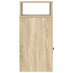 Tables de chevet 2 pcs avec tiroir chêne sonoma 25x31x66 cm 