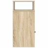 Tables de chevet 2 pcs avec tiroir chêne sonoma 25x31x66 cm 