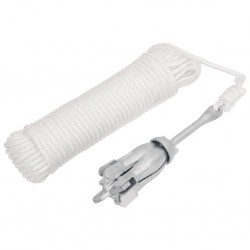 vidaXL Ancre pliable avec corde argenté 1,5 kg fer malléable 