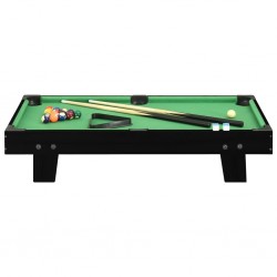 Mini table de billard 3 pieds 92x52x19 cm Noir et vert 
