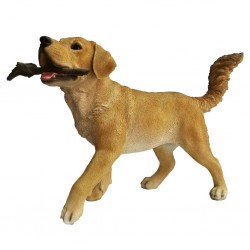 Statuette de labrador avec bâton 62,6x23,7x40 cm 