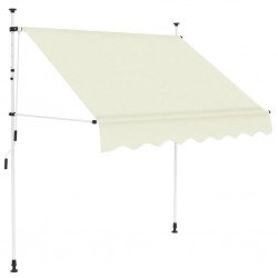 vidaXL Auvent manuel rétractable 150 cm Crème 