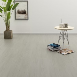 vidaXL Planches de plancher autoadhésives 4,46 m² 3 mm PVC Gris clair 