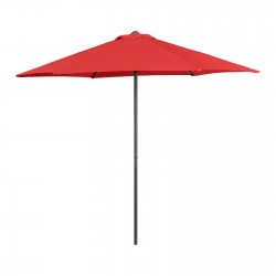 Parasol de terrasse - Rouge - Hexagonal - Ø 270 cm 
