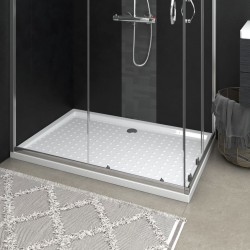 vidaXL Receveur de douche avec picots Blanc 80x120x4 cm ABS 