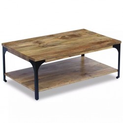 Table basse Bois de manguier 100 x 60 x 38 cm 