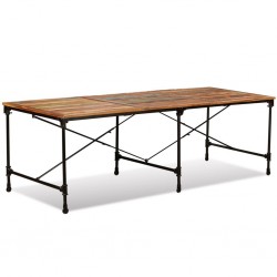 Table de salle à manger Bois de récupération massif 240 cm           