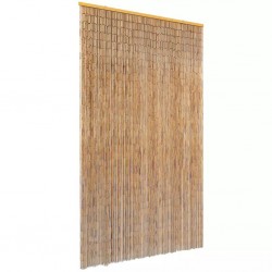 Rideau de porte contre insectes Bambou 120 x 220 cm 