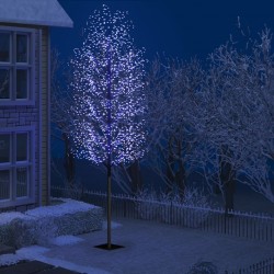 Sapin de Noël 2000 LED bleu Cerisier en fleurs 500 cm 