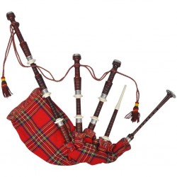 Cornemuse écossaise Great Highland Tartan rouge Royal Steward 