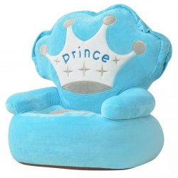 Chaise en peluche pour enfants Prince Bleu 